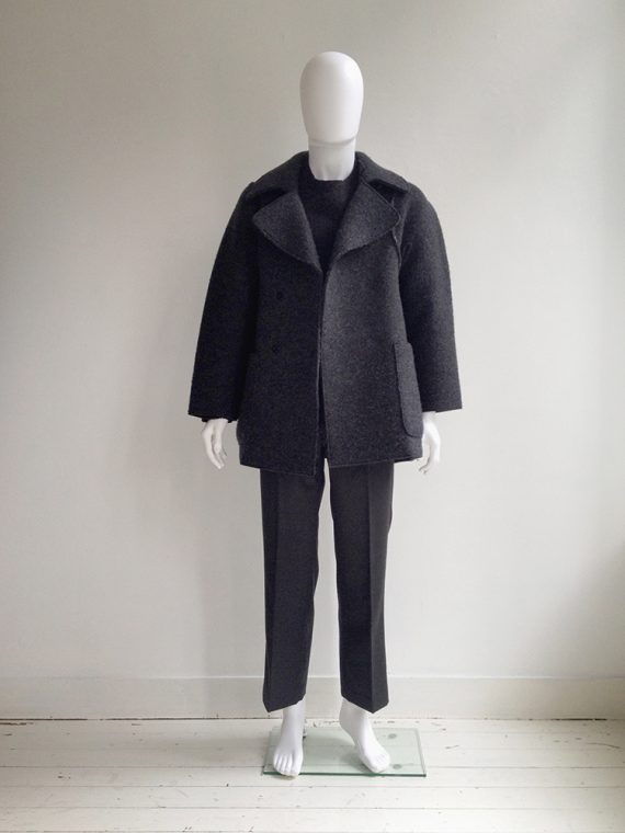 Maison Martin Margiela grey flat coat — spring 1998 | shop at vaniitas.com