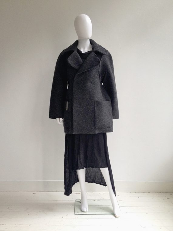 Maison Martin Margiela grey flat womens coat 1998 model1