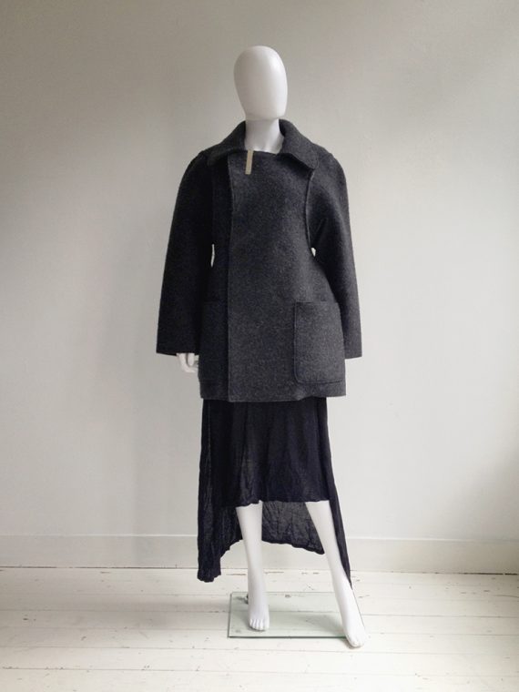 Maison Martin Margiela grey flat womens coat 1998 model2