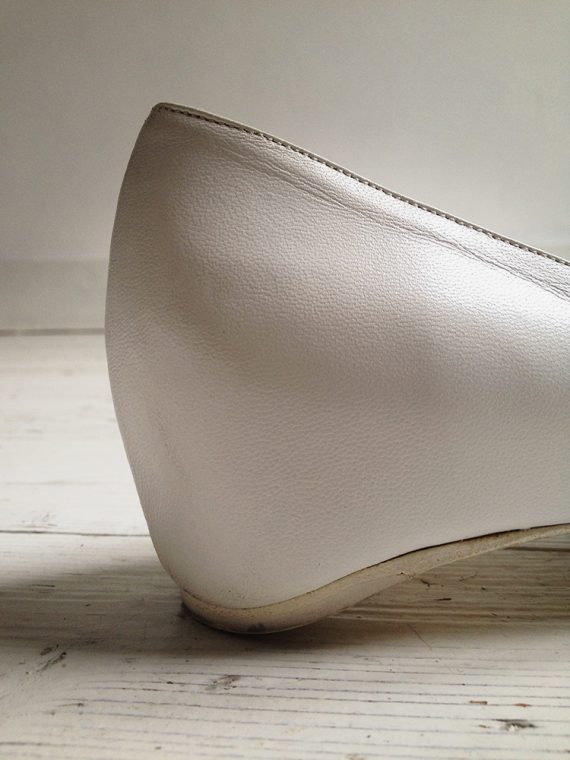 Maison Martin Margiela white pumps with missing heel 2000 2713 copy