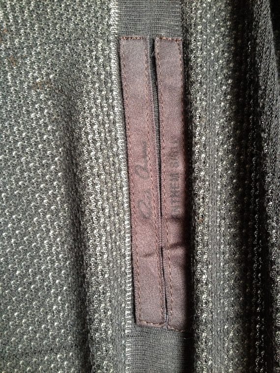 Rick Owens ANTHEM grey long draped vest – spring 2011 9039