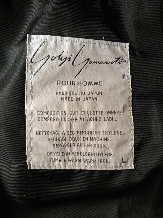 Yohji Yamamoto pour homme black jacket with pockets 1980 9056
