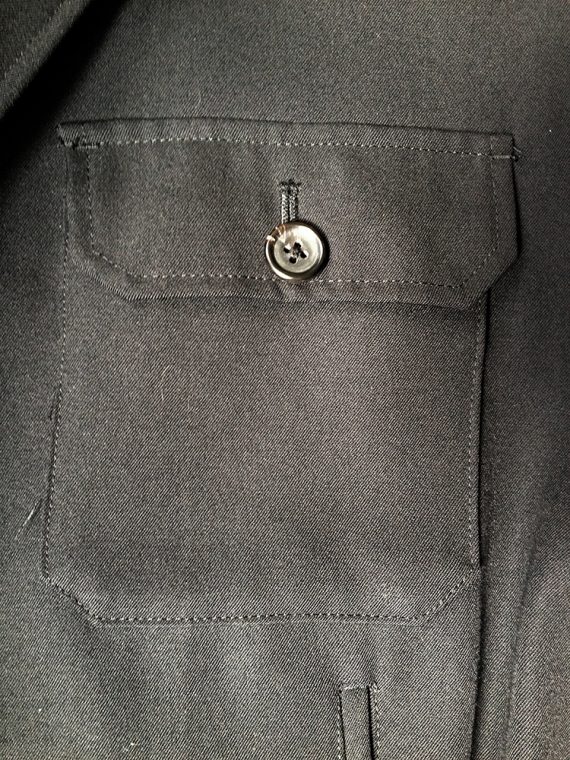 Yohji Yamamoto pour homme black jacket with pockets 1980 9063