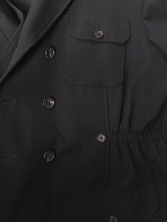 Yohji Yamamoto pour homme black jacket with pockets 1980 9072
