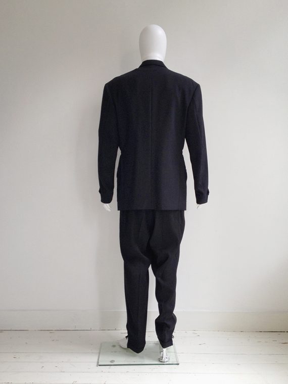 Yohji Yamamoto pour Homme black pocket coat  — 80s