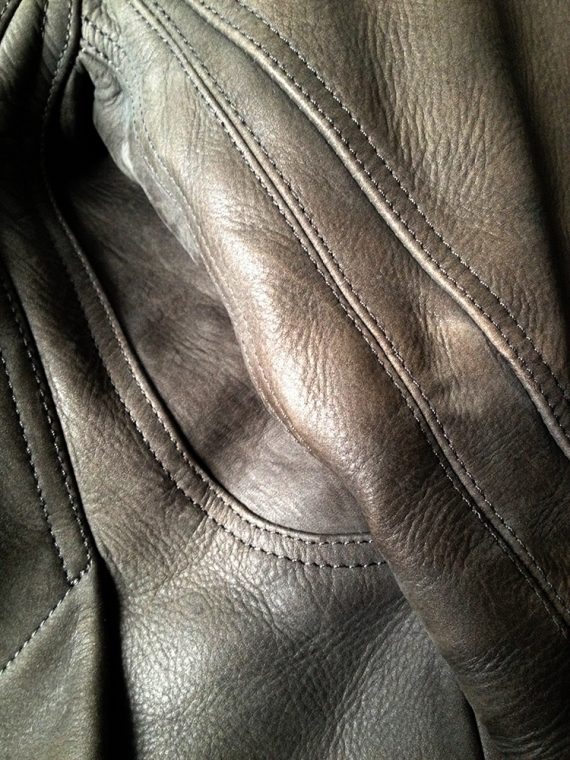 Rick Owens brown Bauhaus leather jacket 3322