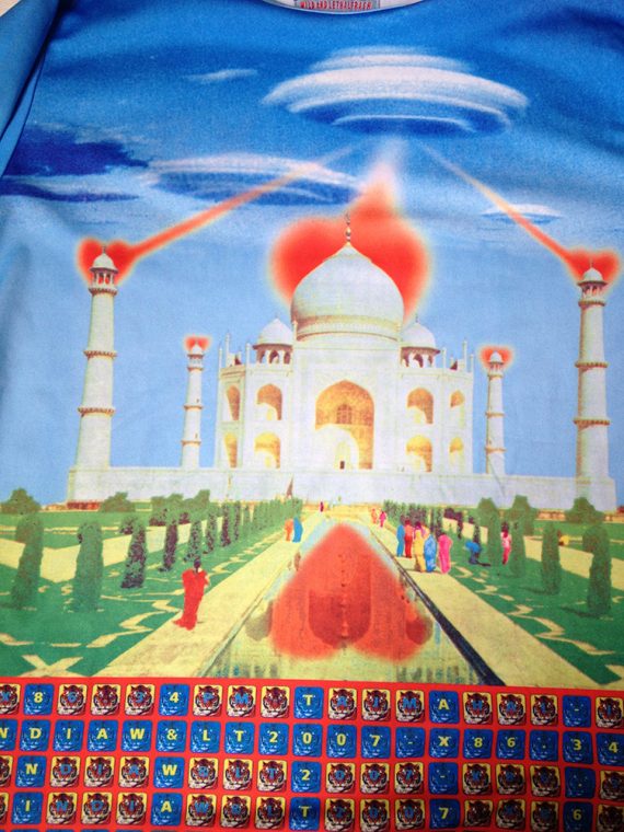 Walter Van Beirendonck W&LT Taj Mahal printed longsleeve top — 1994