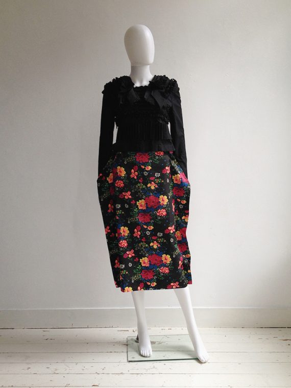 Comme des Garçons floral 2D paperdoll skirt — fall 2012 | shop at vaniitas.com