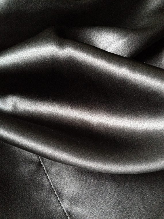 vintage Haider Ackermann black cardigan with silk back panel
