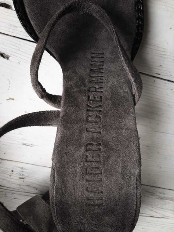 Haider Ackermann brown toe sandals (36) — fall 2007