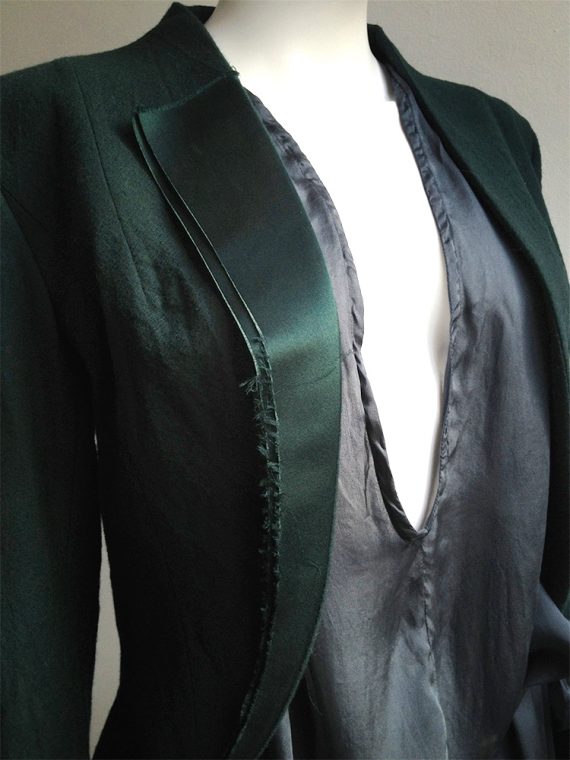 Haider Ackermann green emerald blazer — fall 2011