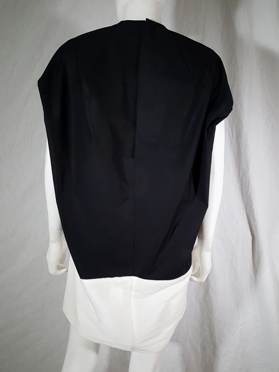 vintage Rick Owens NASKA black and white cocoon dress spring 2011 162610