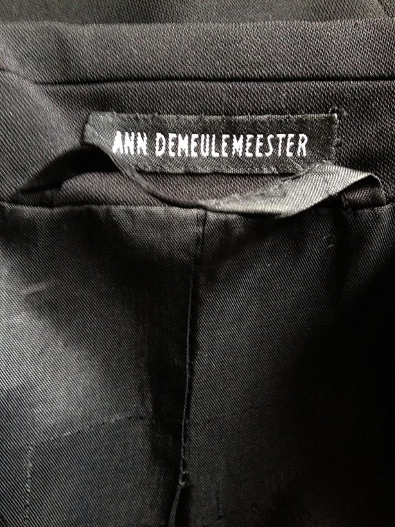 vintage Ann Demeulemeester black maxi coat — 90s