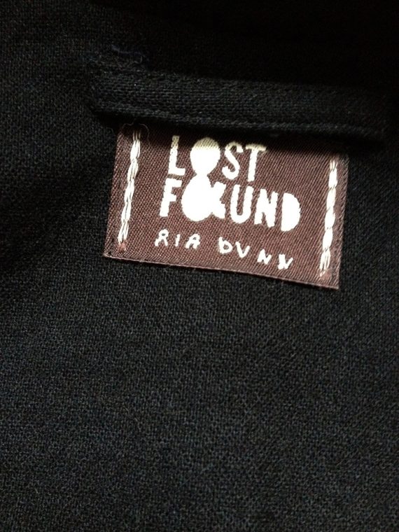 Lost & Found Ria Dunn black raw minimalist blazer