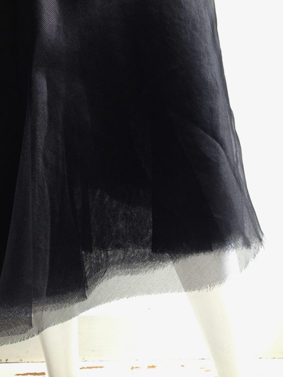 Rick Owens STRUTTER black tulle skirt