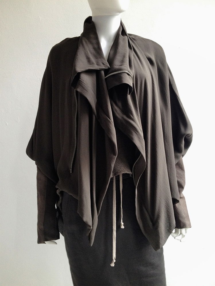 Rick Owens NASKA bubble coat with leather sleeves — spring 2012 - V A N ...