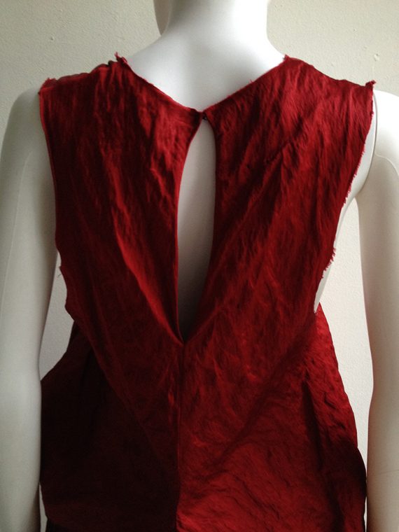 Uma Wang red back drape dress — fall 2013