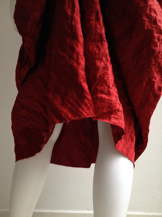 Uma Wang red back drape dress — fall 2013