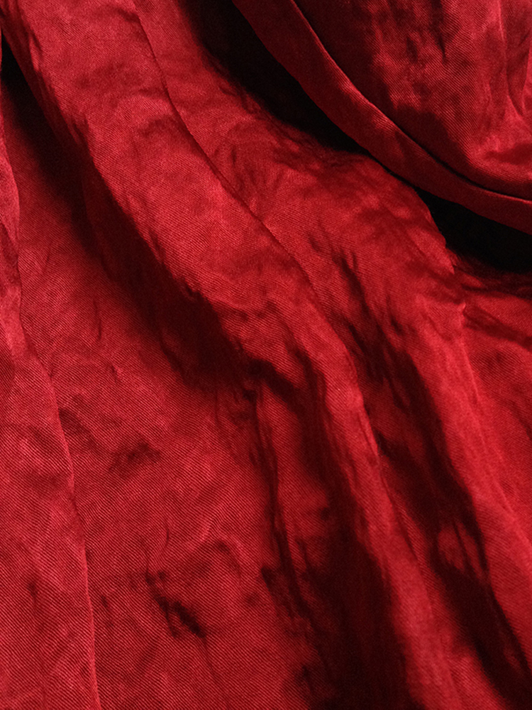 Uma Wang red back drape dress — fall 2013 - V A N II T A S