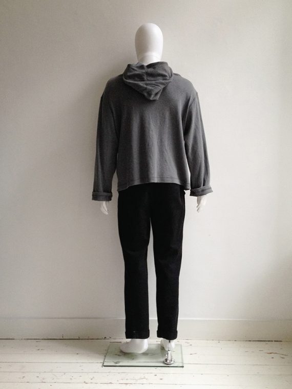 Yohji Yamamoto grey pocket jumper — 80s