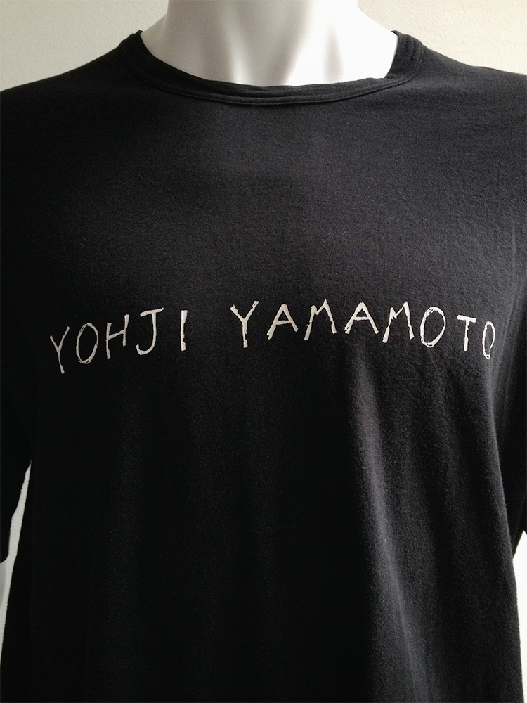 Yohji Yamamoto brand name t-shirt — 80s - V A N II T A S