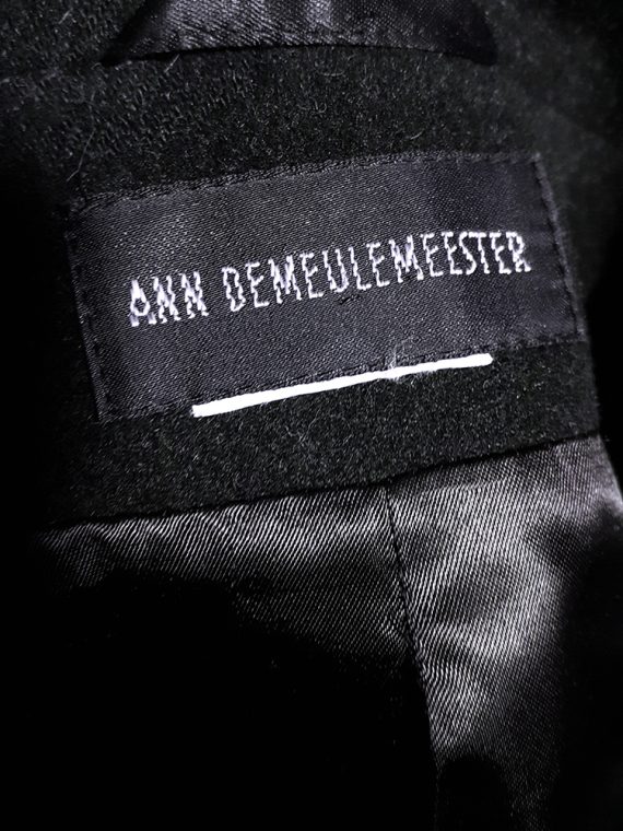 Ann Demeulemeester dark blue regency coat_214306