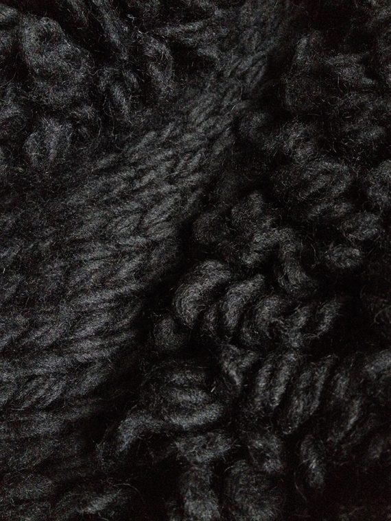 Yohji Yamamoto black 3D knitted cardigan 9963