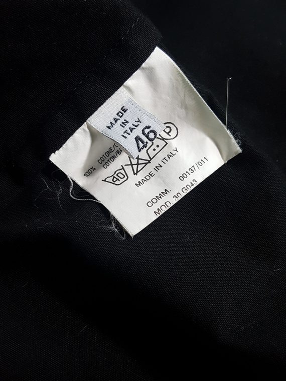 vintage mens Maison Martin Margiela black zipper jacket mens 195926