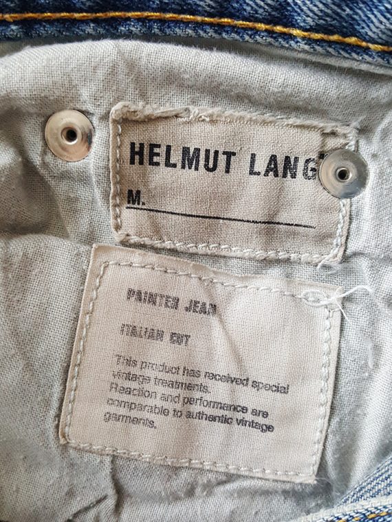 90s archive Helmut Lang painter jeans with white paint _181706