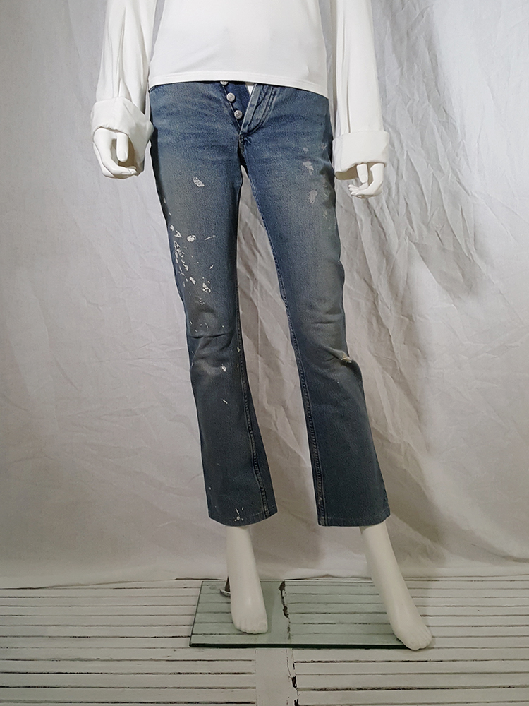 Helmut Lang painter jeans with white paint - V A N II T A S