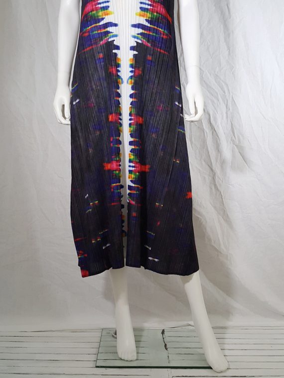 Issey Miyake printed pleated dress _144538