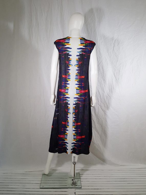 Issey Miyake printed pleated dress _144642