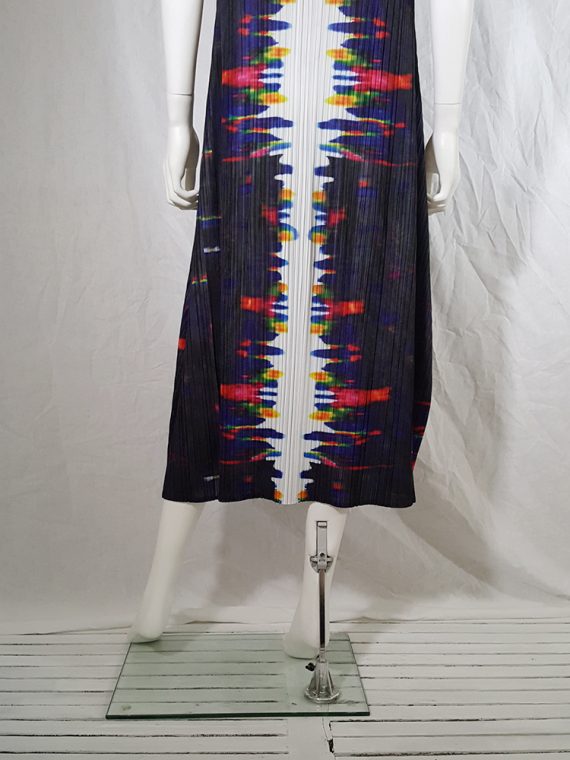 Issey Miyake printed pleated dress _144713
