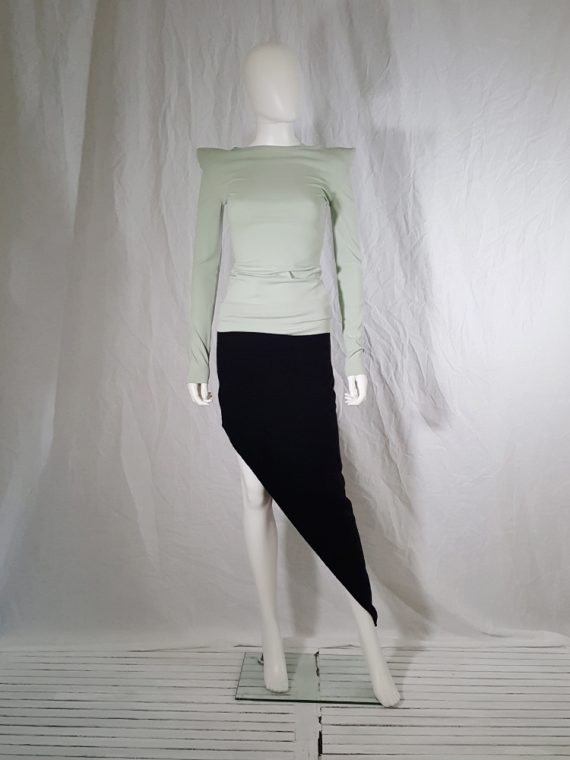 Maison Martin Margiela black asymmetric cut skirt _145336