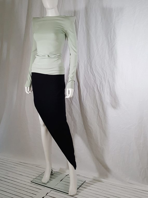 Maison Martin Margiela black asymmetric cut skirt _145415