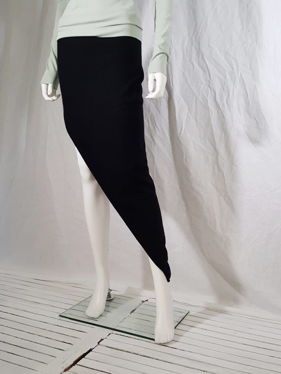 Maison Martin Margiela black asymmetric cut skirt _145540