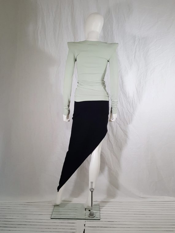 Maison Martin Margiela black asymmetric cut skirt _145650