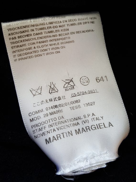 Maison Martin Margiela black asymmetric cut skirt _181336