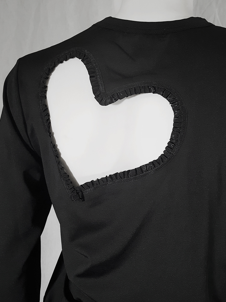 Comme des Garçons black top with frilly heart cut outs — fall 2008 - V ...