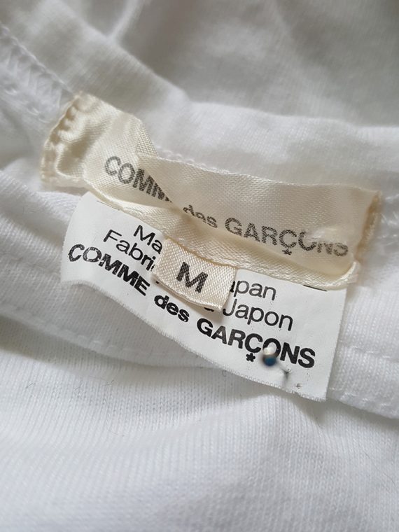 Comme des Garcons white longsleeve with back braid spring 2003135657
