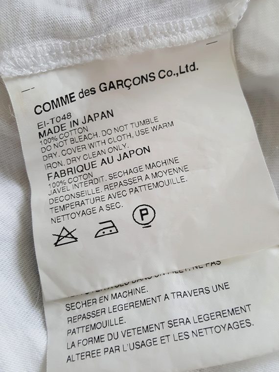 Comme des Garcons white longsleeve with back braid spring 2003135731