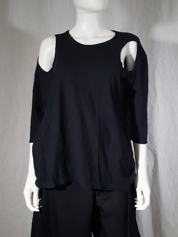 archive Ann Demeulemeester black jumper with extra armholes spring 1999 180051