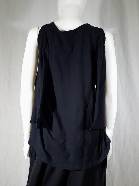 archive Ann Demeulemeester black jumper with extra armholes spring 1999 180318