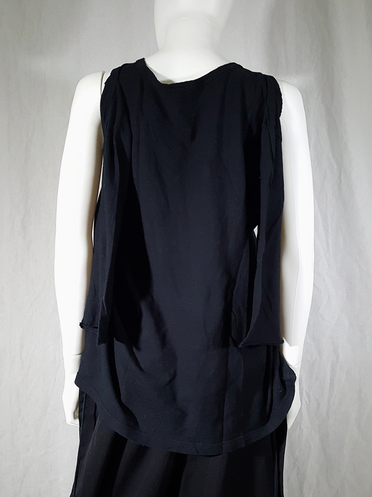 Ann Demeulemeester black jumper with extra armholes — spring 1999 - V A ...