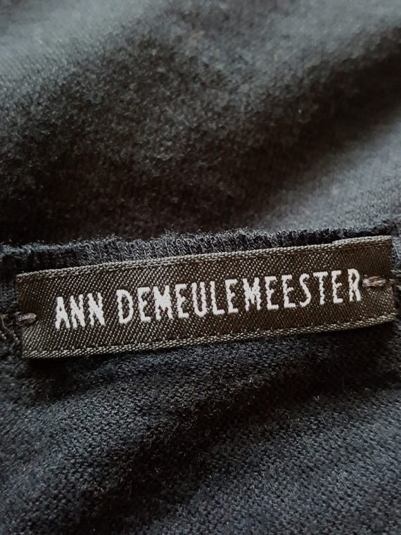 vintage Ann Demeulemeester black jumper with extra armholes spring 1999 141201