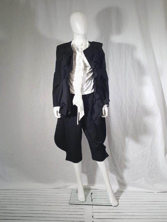 vintage Comme des Garcons black vest with double braids spring 2003 archive 171959