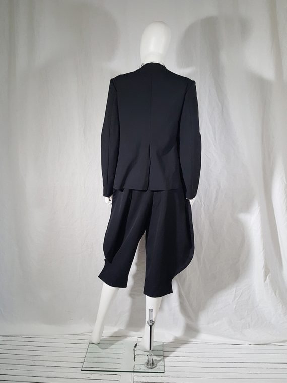 vintage Comme des Garcons black vest with double braids spring 2003 archive 172510