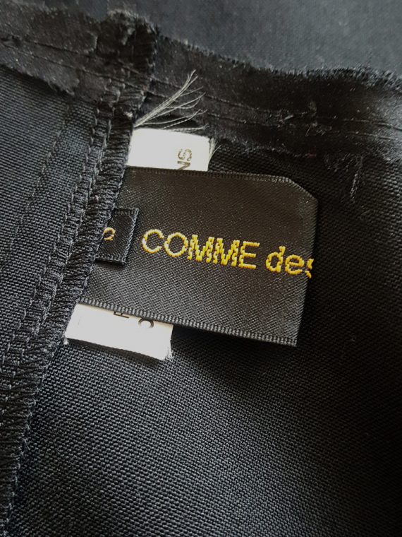 vintage Comme des Garcons black vest with double braids spring 2003140556