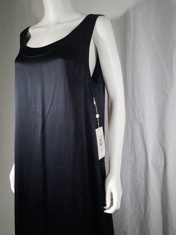 vintage Maison Martin Margiela dark blue dress with exposed stitching spring 2002 190901