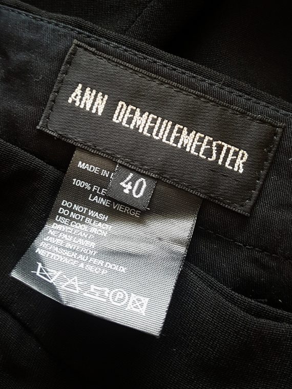 archive 90s Ann Demeulemeester black strapless jumpsuit152516